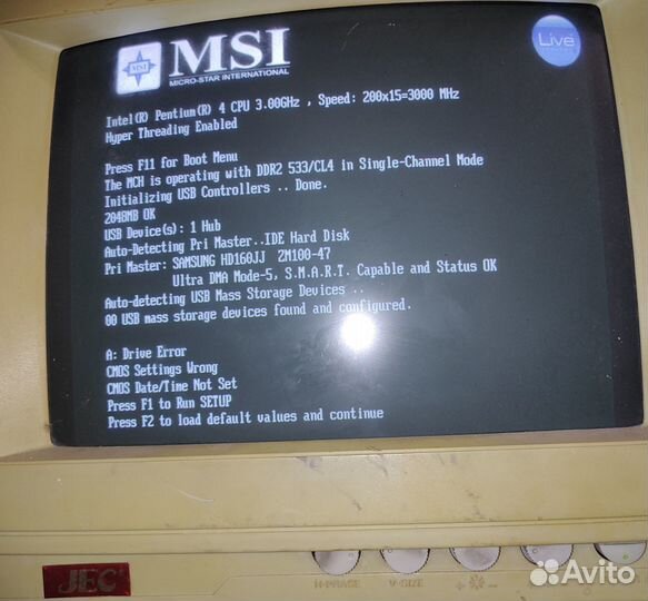 Монитор JEC 14''VGA Autoscan Color Monitor VC-1024