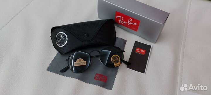 Солнцезащитные очки Ray-Ban oval линзы стекло lux