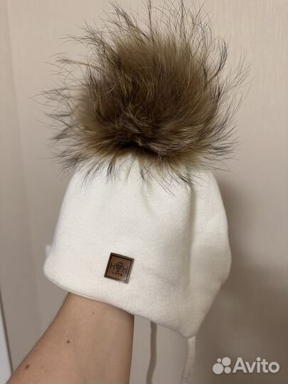 Шапка для девочки, зима, деми. Размеры 48-54