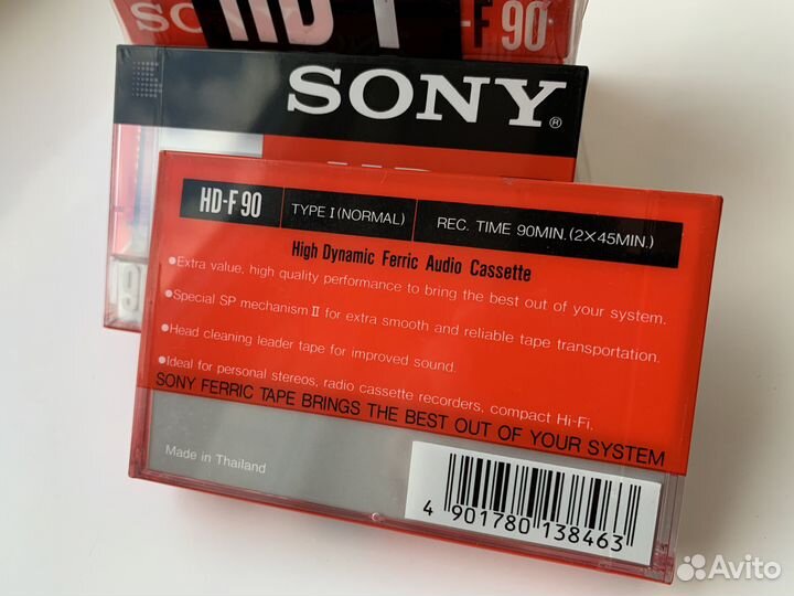 Аудиокассеты Sony HD-F 90, Original 1990, Rare