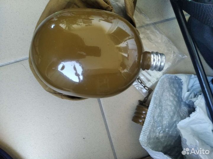 Фляга армейская с чехлом