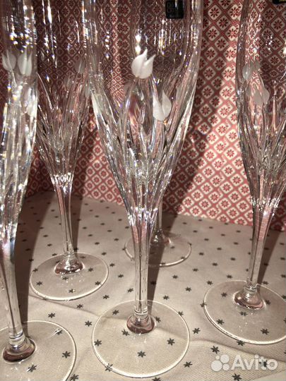 Бокалы для шампанского Pisa, хрусталь, Da Vinci