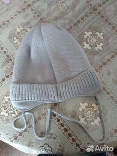 Шапка для мальчика демисезонная, (до года)