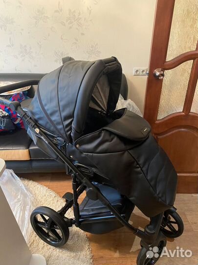 Коляска adamex zico с автолюлькой britax