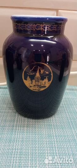 Вазы фарфор кобальт лфз москва. СССР