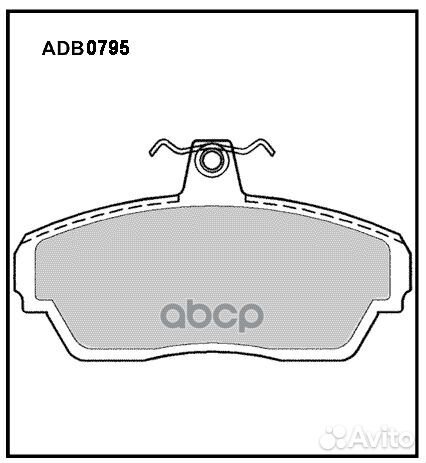 Колодки тормозные дисковые перед ADB0795 AL