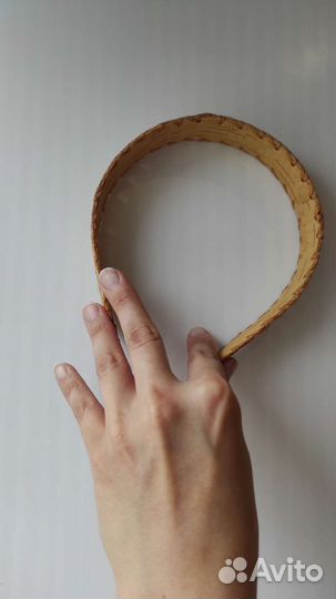 Ободок на голову из бересты