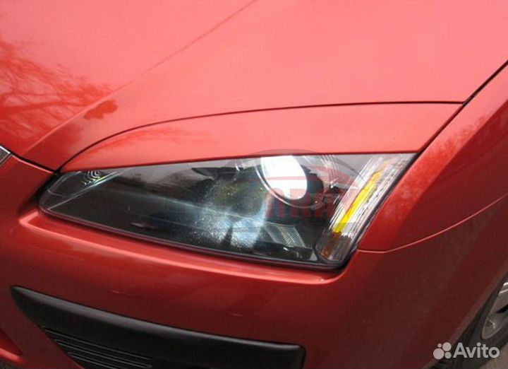 Реснички RS на фары для Ford Focus 2 (Дорест.)