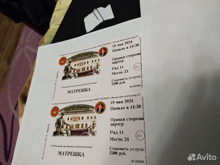 Билеты в цирк никулина