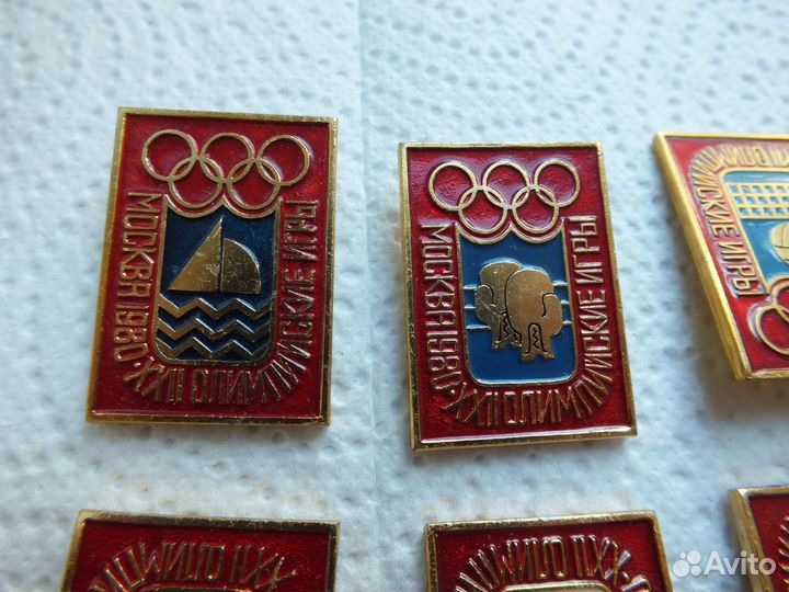 Значки СССР. Олимпиада 80. Спорт