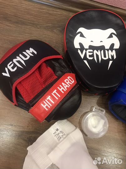 Форма для тхэквондо 150, лапы, перчатки, капы