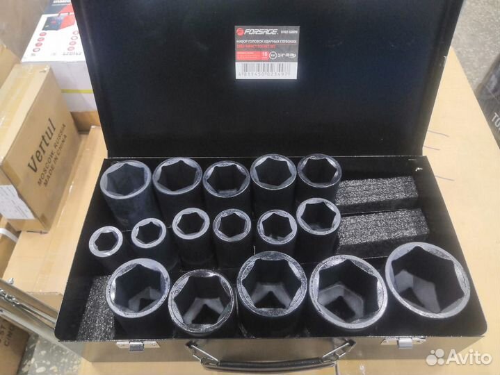 Набор головок ударных глубоких 3/4