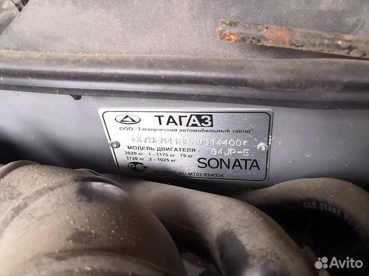 Hyundai Sonata 2.0 сириус, 2005г. в разборе