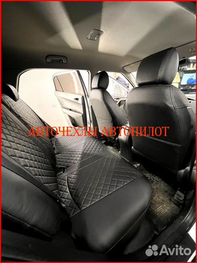 Чехлы Автопилот Hyundai Creta 1 из экокожи чёрные