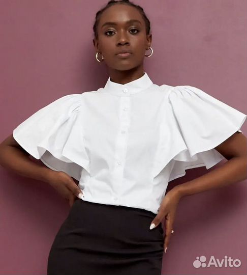 Блузка белая