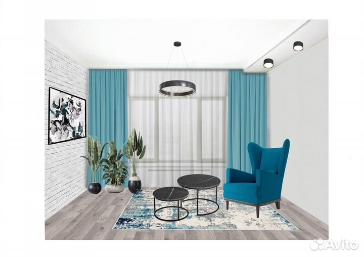 Визуализация штор