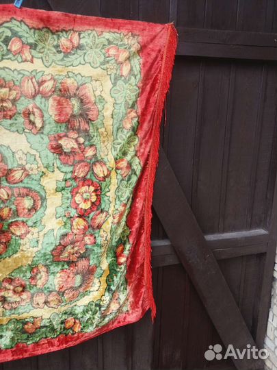 Покрывало-скатерть плюшевое СССР