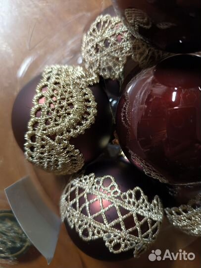 Шары ёлочные стекло 6см