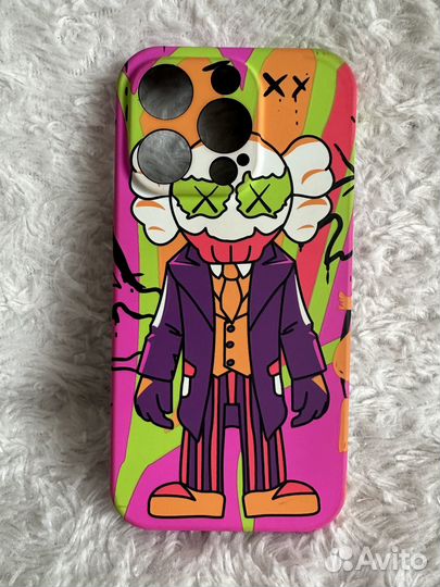 Чехол Kaws для iPhone 14 pro. абсолютно новый