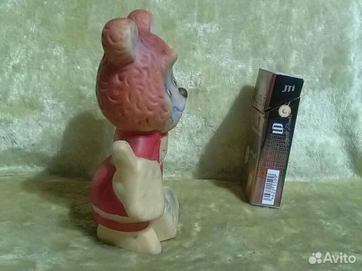 Игрушка мишка символ чемпионата мира по хоккею 86