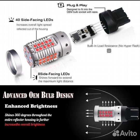 Диодные лампы стоп-сигнал