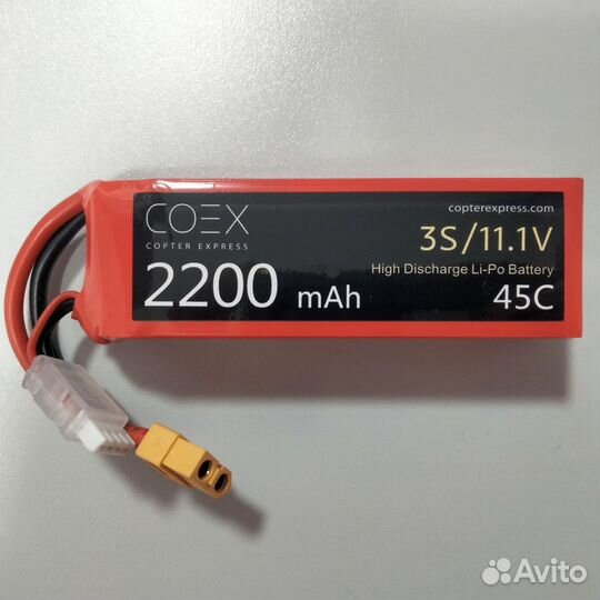 Coex Li PO 11.1V 2200mAh 45C(99А)