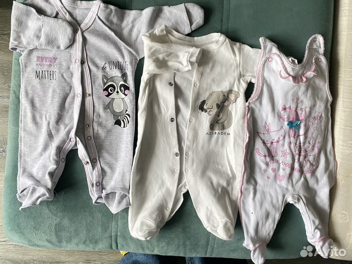 Одежда для новорождённого 0-3 месяца