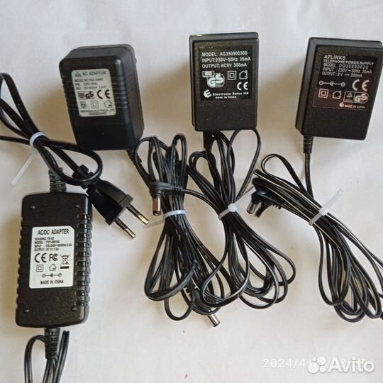 Адаптер, блок питания 5, 6, 7.5, 9V
