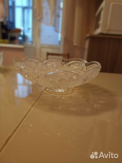 Хрустальные салатницы, рог (типо стакан)