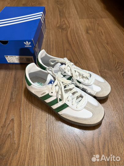 Кроссовки adidas originals Samba OG зелёные