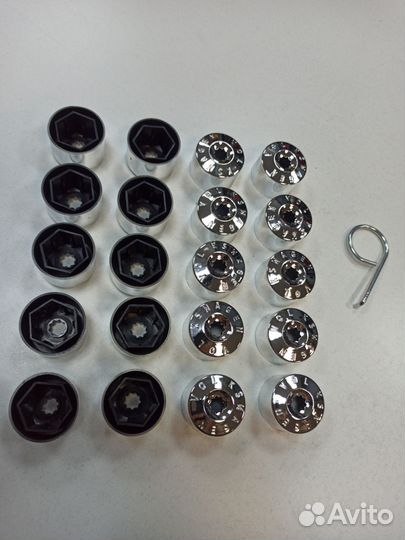 Колпачки хром на болты колёс Volkswagen 17