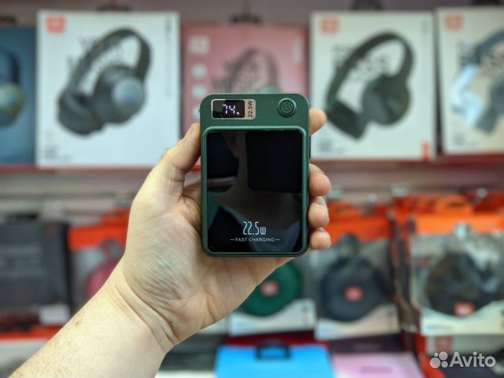 Power bank MagSafe 22.5w 10000 мА*ч (Зеленый)