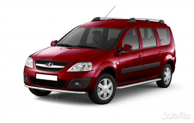 Рейлинги Усиленные (Серебристый муар) LADA Largus