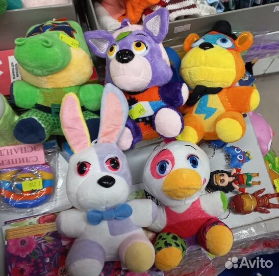 Мягкие игрушки Аниматроники Фнаф 9 Чико Фредди