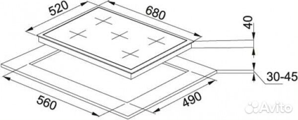 Варочная панель franke 106.0301.097 franke fhgs 705 4G TC BK C, черное стекло