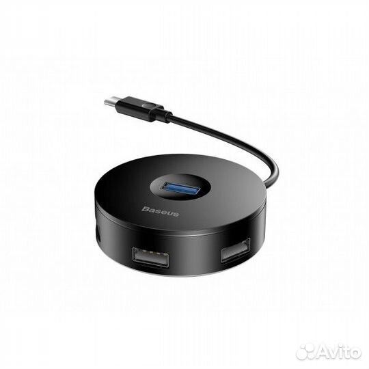 USB-концентратор Baseus round box Type-C HUB (cahu