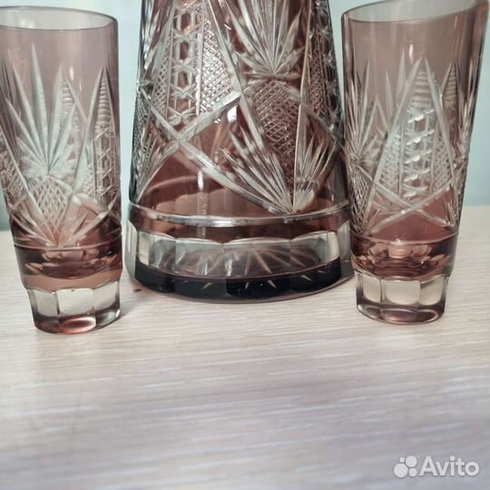 Коньячный, ликерный хрустальный набор, фужеры