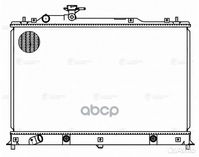 Радиатор mazda сх-7 2.3T 07- LRC 251LL luzar