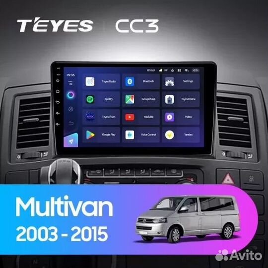 Магнитола Teyes CC3L 4/32 Volkswagen Multivan T5