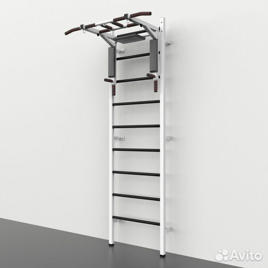 Шведская стенка + Турник Мультихват, Белая