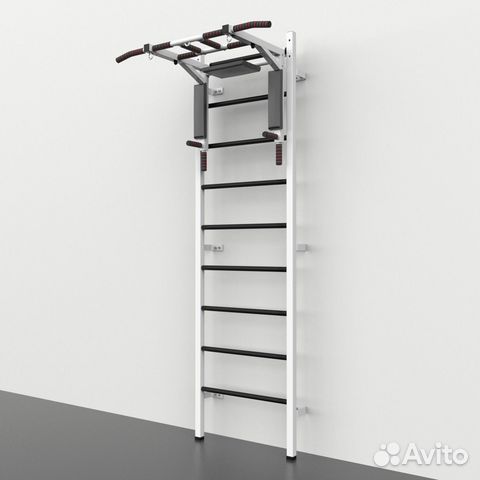 Шведская стенка + Турник Мультихват, Белая