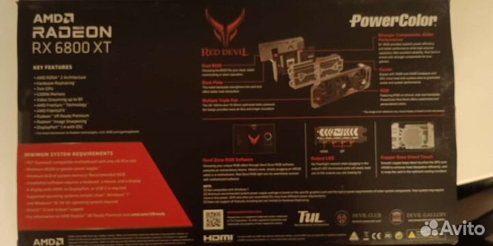 Видеокарта AMD rx6800xt RED devil
