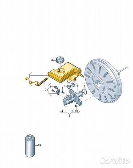 Бачок для тормозной жидкости Skoda Kodiaq