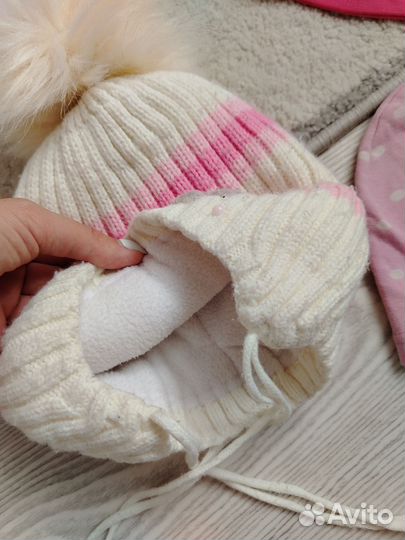 Шапки для девочки 48-54см