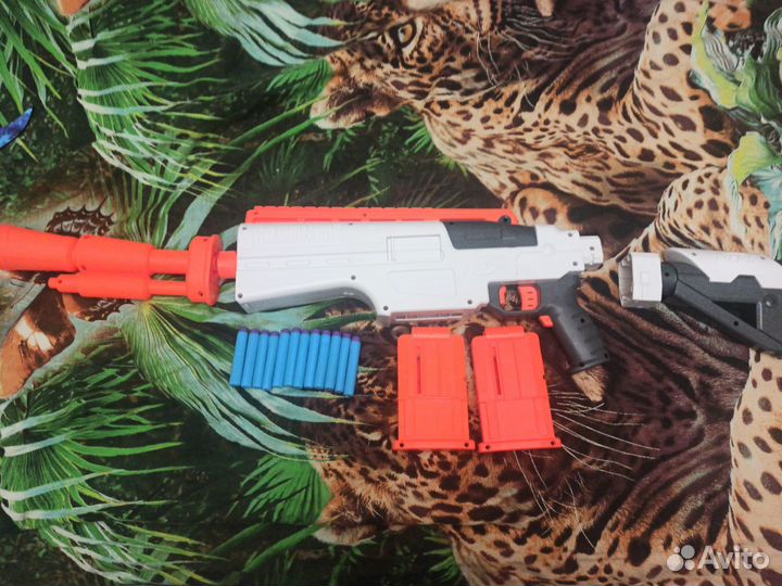 Бластер nerf x fortnite