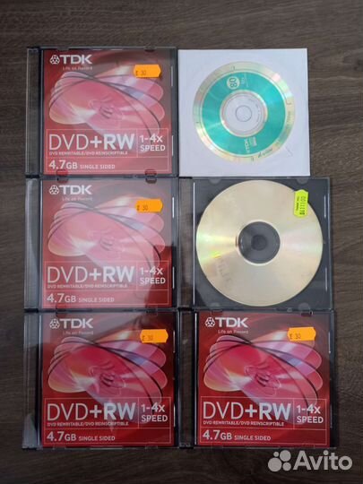 Пустые диски CD-R DVD RW