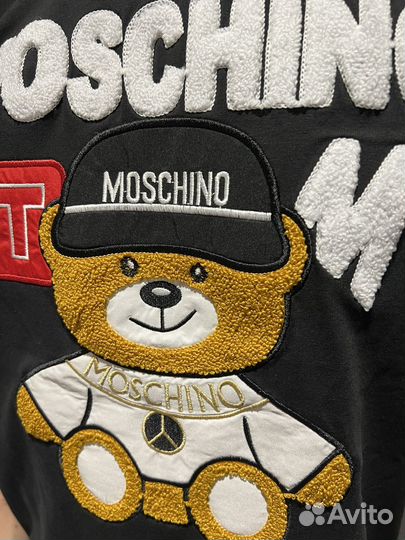 Футболка мужская Moschino черная новая Турция