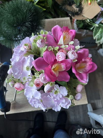 Исскуственные цветы, композиции