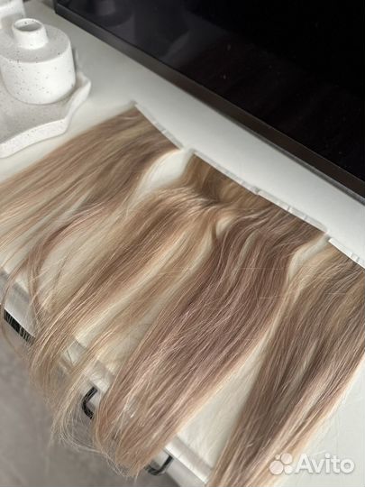 Волосы натуральные на биолентах