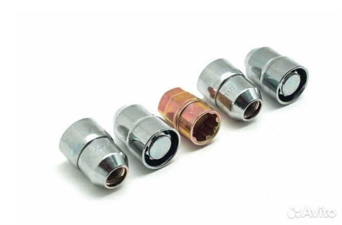 Гайка колеса секретная M12*1.25 (4шт) хром